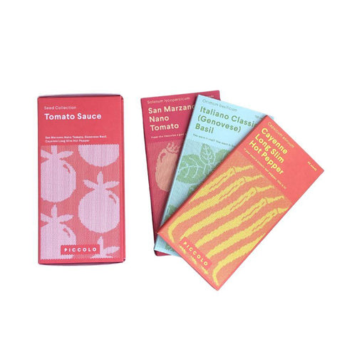 Set de 3 sachet de graines pour sauce tomate Piccolo