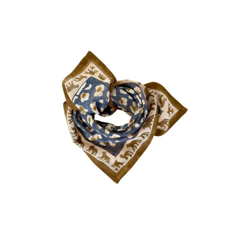 Small Foulard Dupitta - Léopard Météorites
