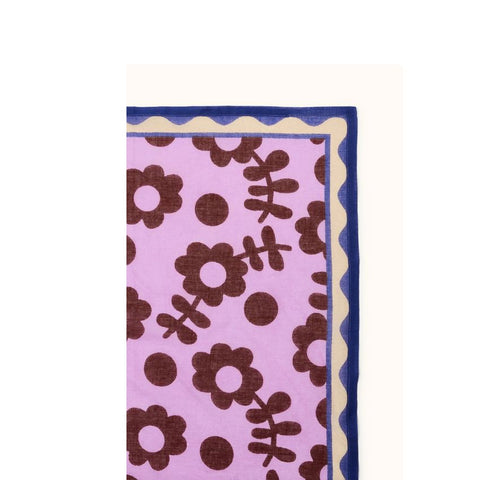 Small Foulard Dupitta - Paola Mauve