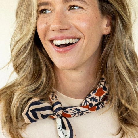 Small Foulard Manika - Rosa Macadamia