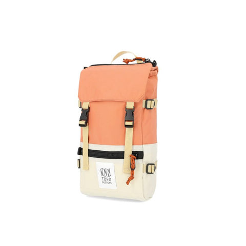 sac à dos rover pack mini blanc cassé et corail Topo Designs