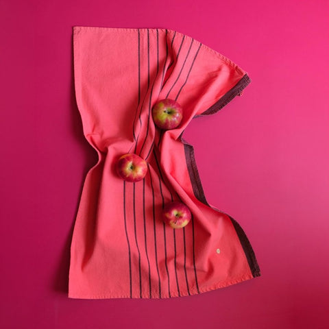 Torchon en coton bio Piero - Corail