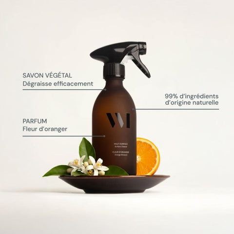Spray Multi-Surfaces Rechargeable - Fleur d'oranger - 290ml