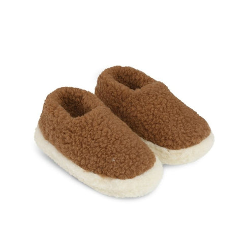 Chaussons en laine – Marron