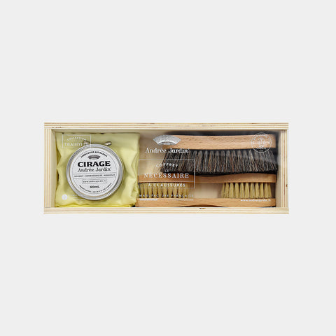 Coffret Nécessaire À Chaussures + Cirage