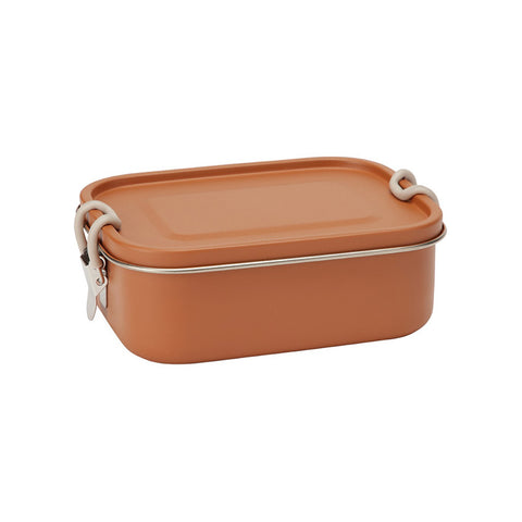 Boîte à goûter ou déjeuner en inox terracotta Haps Nordic