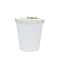 Seau en métal blanc 5 litres Redecker