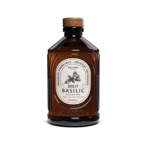 Sirop brut bio de basilic Bacanha