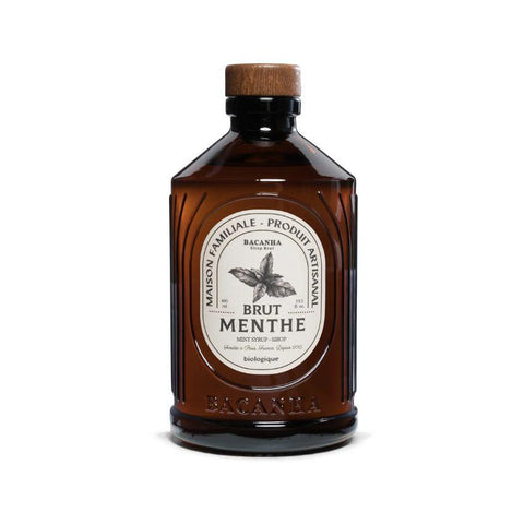 Sirop brut bio de menthe Bacanha