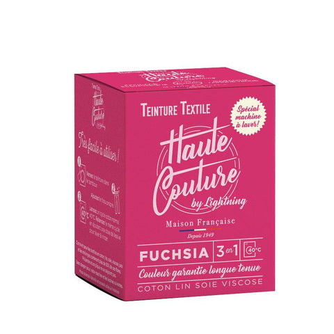 Teinture textile fuchsia Haute Couture