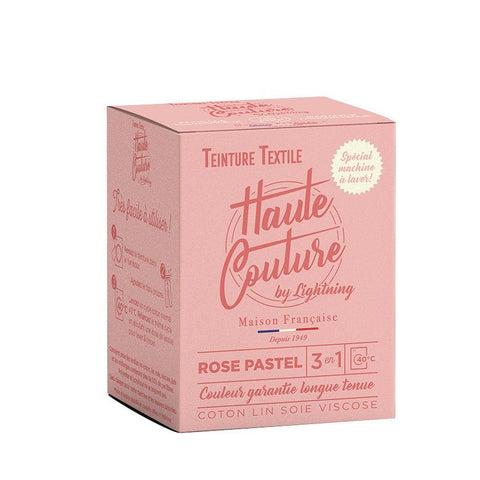 Teinture textile rose pastel Haute Couture
