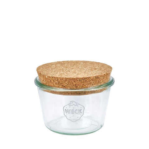 Pot de conservation en verre avec bouchon en liège 400ml Weck